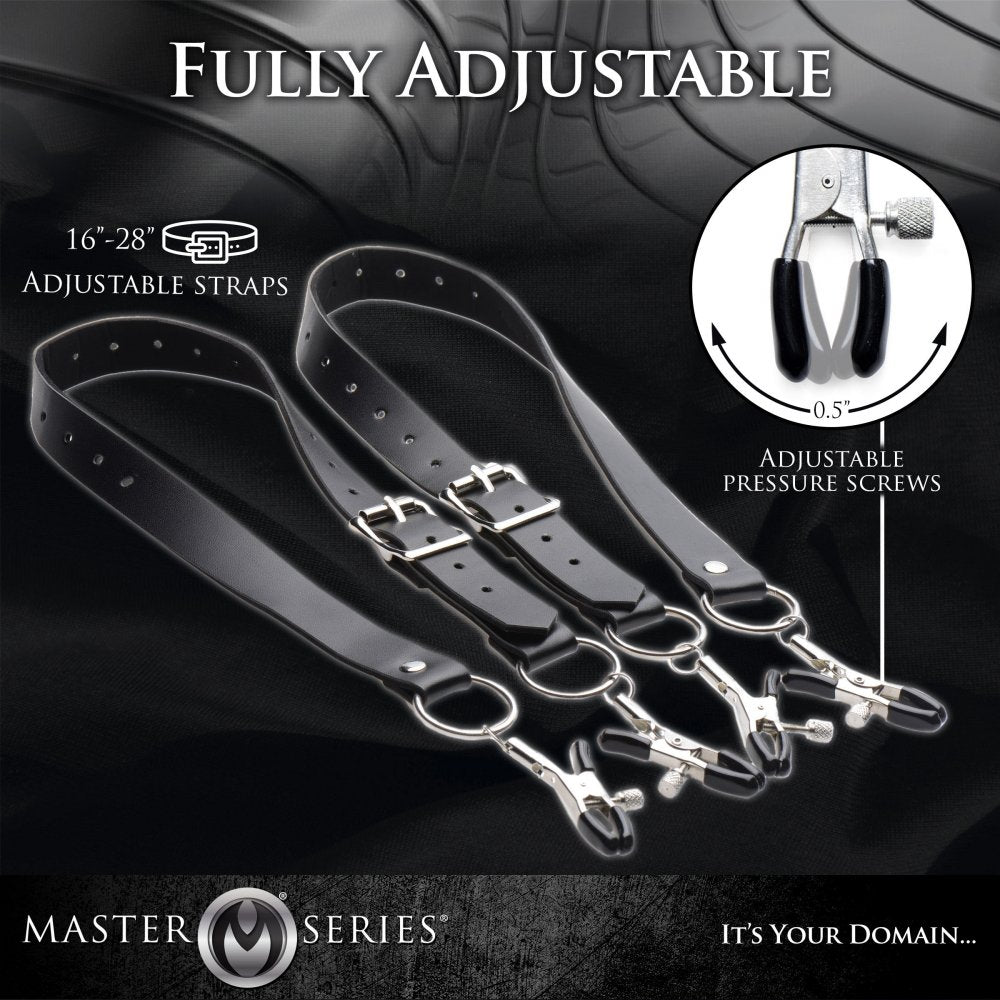 Labia Spreader Straps with Clamps