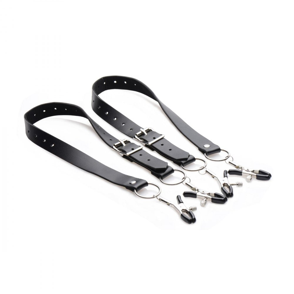 Labia Spreader Straps with Clamps