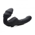 Ribbed Vibrating Strapless Strap-On