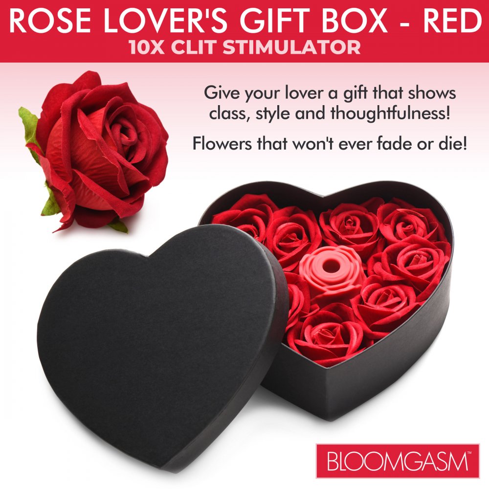 The Rose Lover's Gift Box 10X Clit Suction Rose